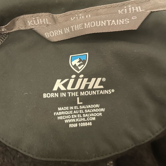 KUHL Men's Black and Gray Sweater - Picture 3 of 3